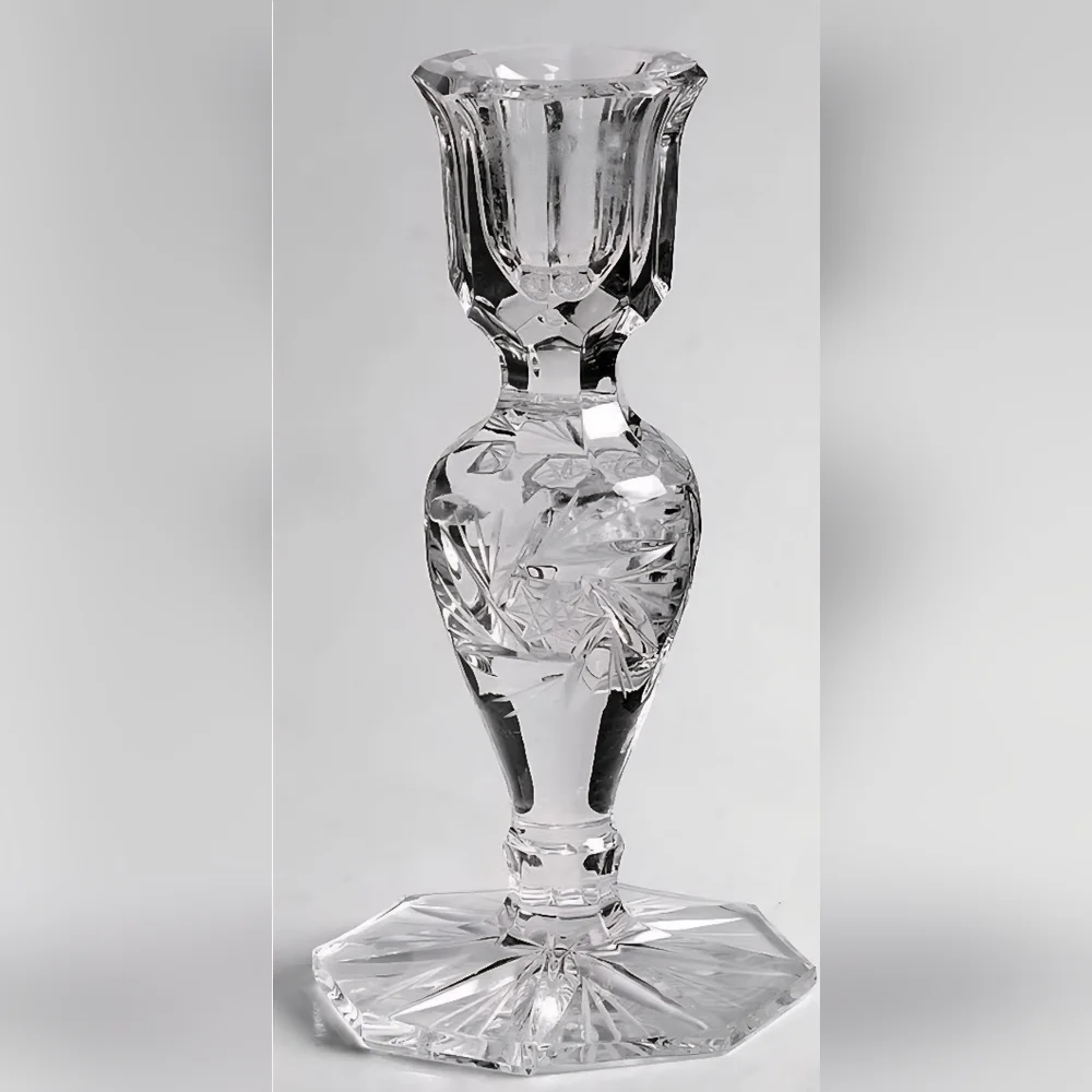 American Cut Eleanor Light Candlestick Set